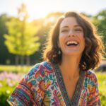 mujer feliz que ha superado la depresion gracias a ir a terapia psicologica